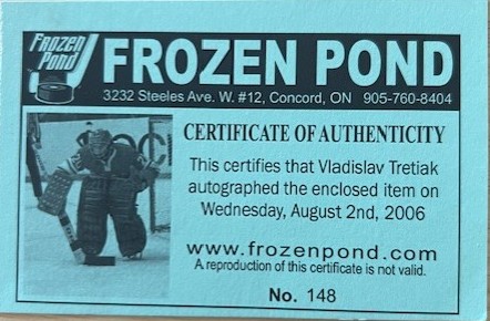Certificate of Authenticity