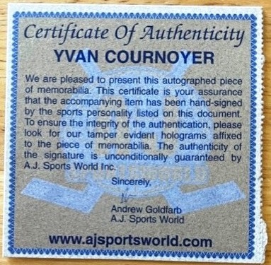 Certificate of Authenticity